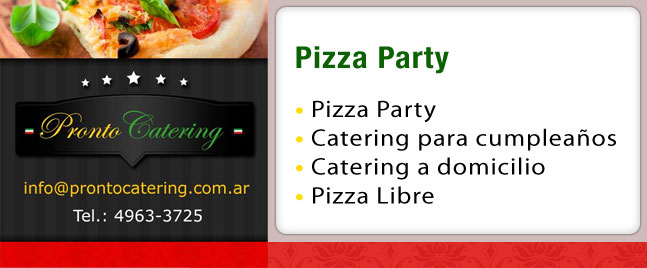 pizza party, pizza party menu, catering de pizzas, pizza party en zona sur, pizza party zona sur precios, la pizza party, servicio de pizza party a domicilio, pizza party ramos mejia, 